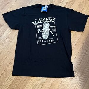 Adidas Black Graphic T-Shirt for Men